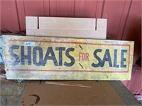 Shoates For Sale Double Sided Sign