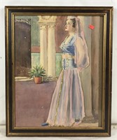 Royal Lady Original Watercolor Painting