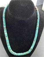 VINTAGE TURQUOISE AND SILVER NECKLACE
