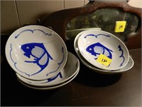6 Koi Fish Bowls