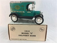 1913 Model T Delivery Truck Die Cast Bank