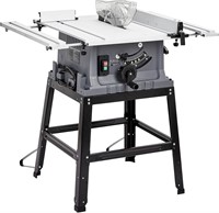 CHEINAUTO 10" 15A Table Saw with Stand - 5000RPM