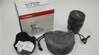 Canon Lens Ultrasonic EF 35mm f/1.4L USM, case,