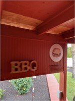 BBQ sign & turtle wind chime