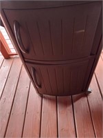 Suncast plastic 2 drawer patio serving cart