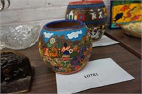 Mexican Folk Art clay pot