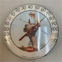 Vtg Coca Cola Tru Temp Wall Clock