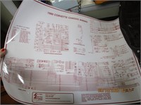 1980 Lamineted Corvette Chassis Wiring Poster