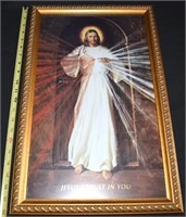 "Jesus I Trust In You" Framed Wall Art 14 x 22