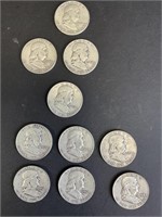 1948-1958 Franklin Silver Half Dollars