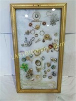 Framed jewelry display
