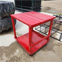 Steel Framed Rolling Table 36" x 36" x 40"H