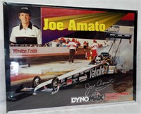 Joe Amato Signed NHRA Drag Racing Poster