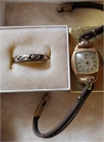Antique 14 Karat Ring and Watch
