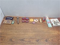 Vintage Razors + Bow Ties + Metal Buttons +1984 FP
