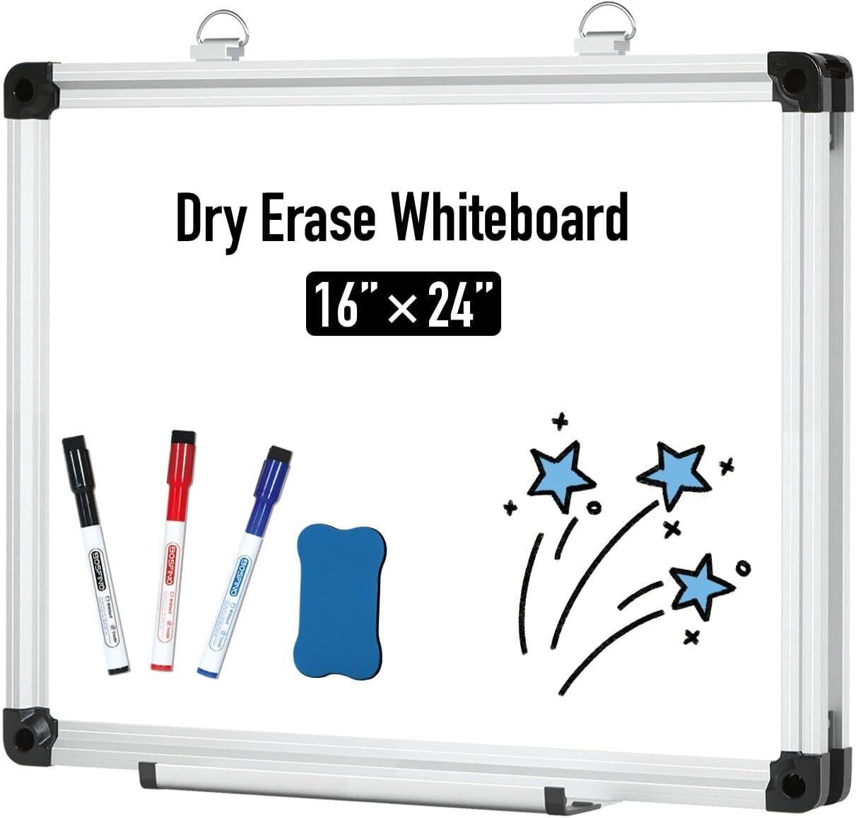 DumanAsen Dry Erase Board  16x24 in  w/ Markers