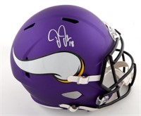 Autographed Justin Jefferson Vikings Helmet