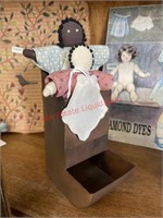 Matches Holder with Handmade Dolls