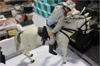 Lone Ranger action figure with horse 1973 made b