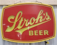 (AB) Stroh's Beer light up sign 20"Lx15”Hx3.5”W