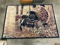 56” by 39” turkey rug