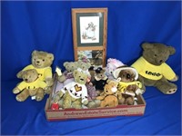 10+ TEDDY BEARS & WALL MIRROR