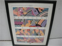 1987 Kentucky Derby Festival Print  15x20 Inches