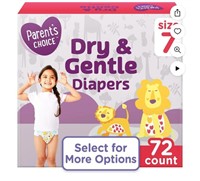 Parent's Choice Dry & Gentle Diapers Size 7