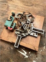 Lot Of Small Vise And Small Clamps.
