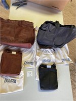 (2) New Duluth Trading Leather Purse and Bag Sets