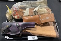 Leather Gun Holsters, Canvas Leather Gun Case.