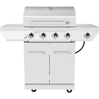 $399  4-Burner Propane Gas Grill, Stainless Steel