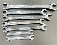 7 SnapOn Double Open End Flare Nut Wrenches