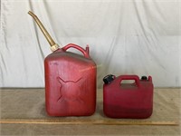 5 Gallon and 1.25 Gallon Plastic Gas Cans