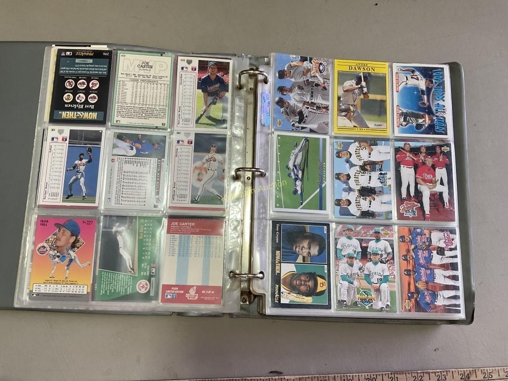 Assortment of Sports Card with Binder &