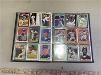 Assortment of Baseball Cards with Binder &