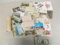 Lot of Vintage Post Cards, Greeting Cards & Old