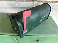 Metal Green Mailbox