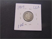 1909 USA 10 cent Coin