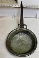 Hand forged copper pan
