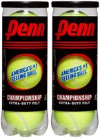 6 Penn Championship Extra Duty Felt Tennis Balls