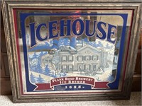 Icehouse beer advertising mirror 28" x 34"