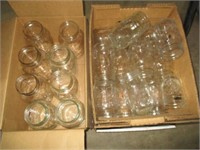 2 boxes glass jars, 8 quart, pints