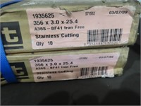2 Boxes of New Flexovit SS Cutting Disks 20 Units