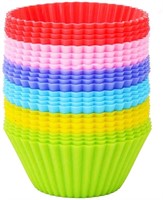 Silicone Baking Cups, 24 Pcs Reusable