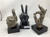 "Peace" "A" "Ok Figurines