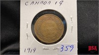 1919 Canadian large penny