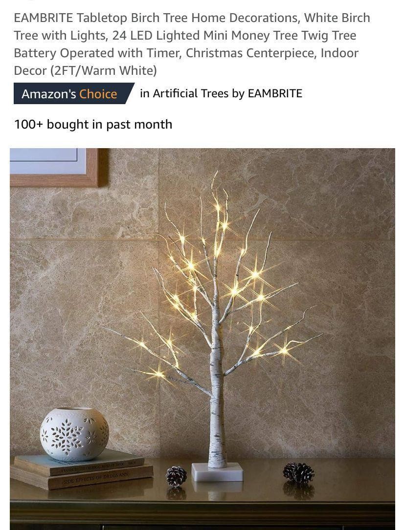 EAMBRITE Tabletop Birch Tree Home Decorations