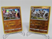 (2) 2020 Pokemon Lycanroc Holo & Reverse Holo