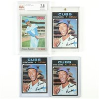 1970-1971 Topps Ernie Banks MLB Cards (BVG) (4)